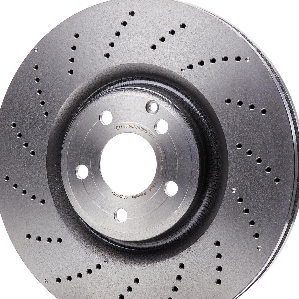 Do koszyka 09B74751 Brembo Tarcza hamulcowa przednia