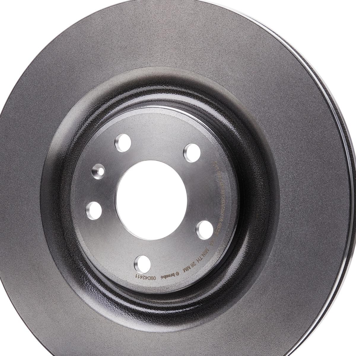 Do koszyka 09D42411 Brembo Tarcza hamulcowa tylna