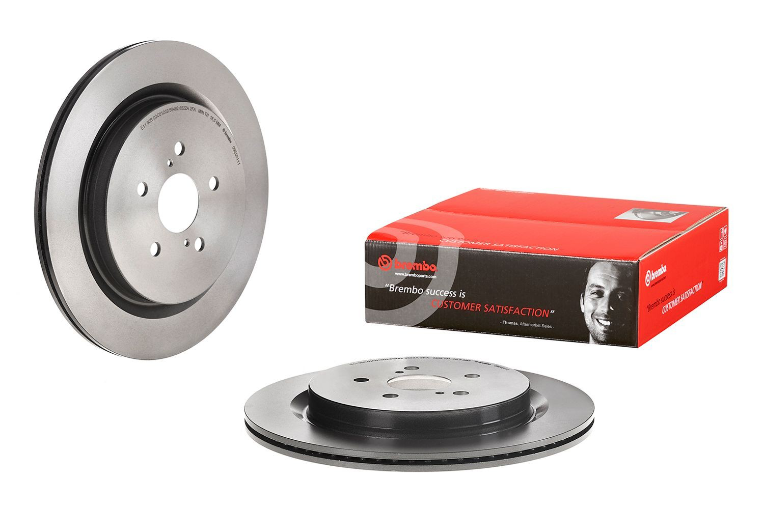 Do koszyka 09E03111 Brembo Tarcza hamulcowa tylna
