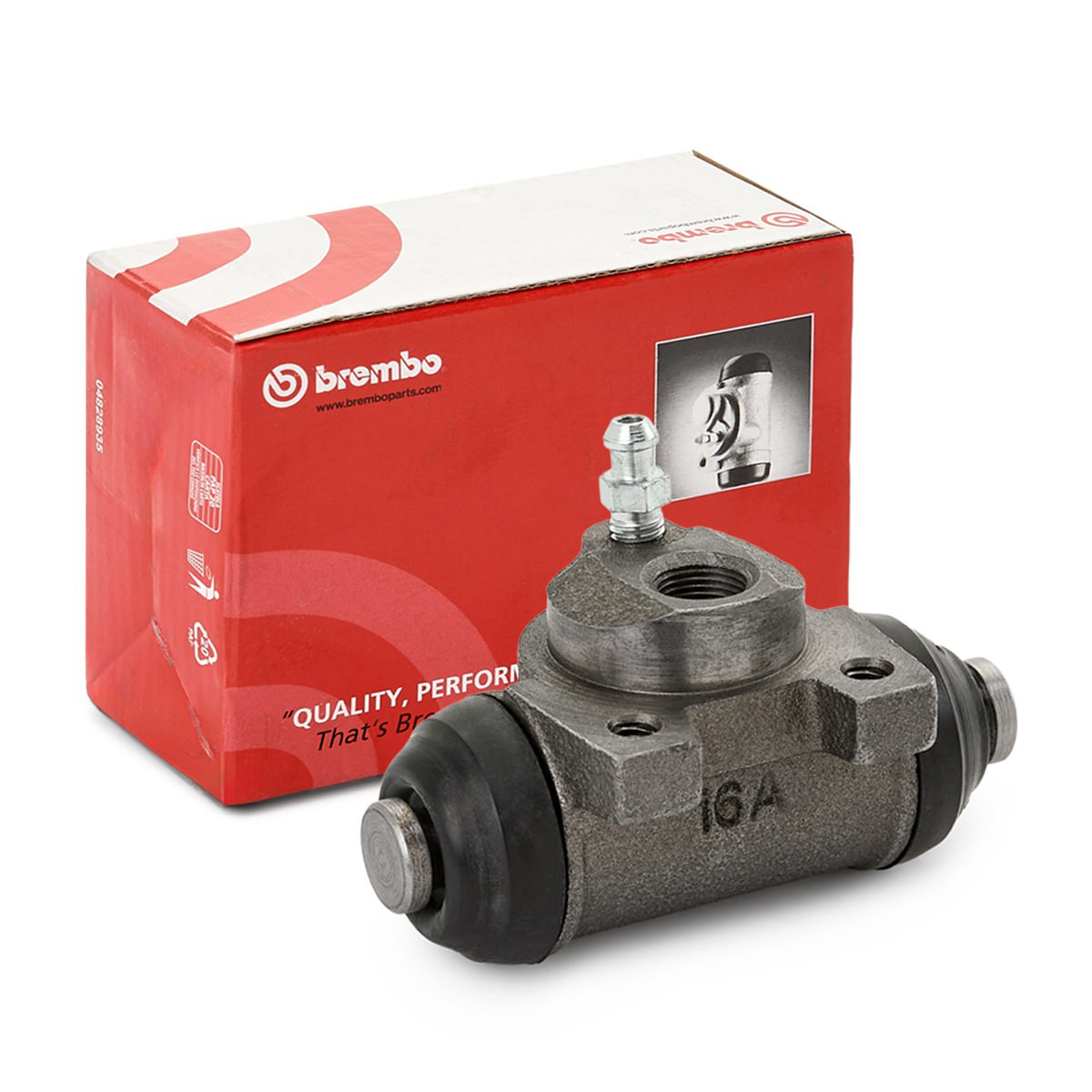 Cylinder hamulcowy roboczy tylny Brembo A12322 cena, od 15,26 USD