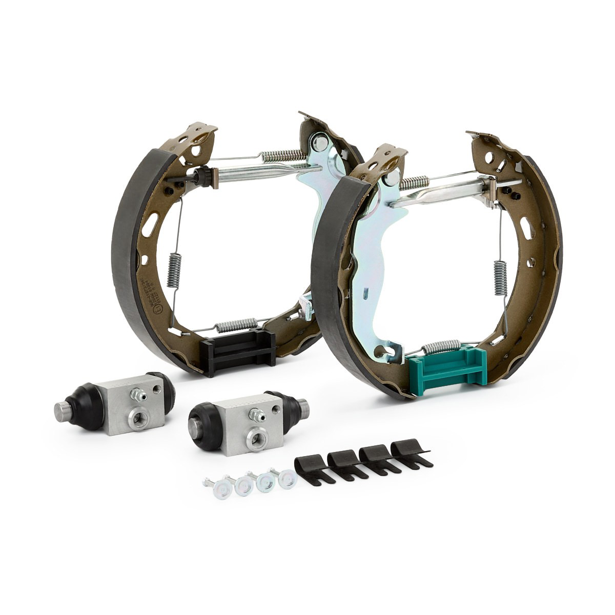 Do koszyka K24072 Brembo Klocki hamulcowe tylne bębnowe, kompletne z cylindrami, zestaw