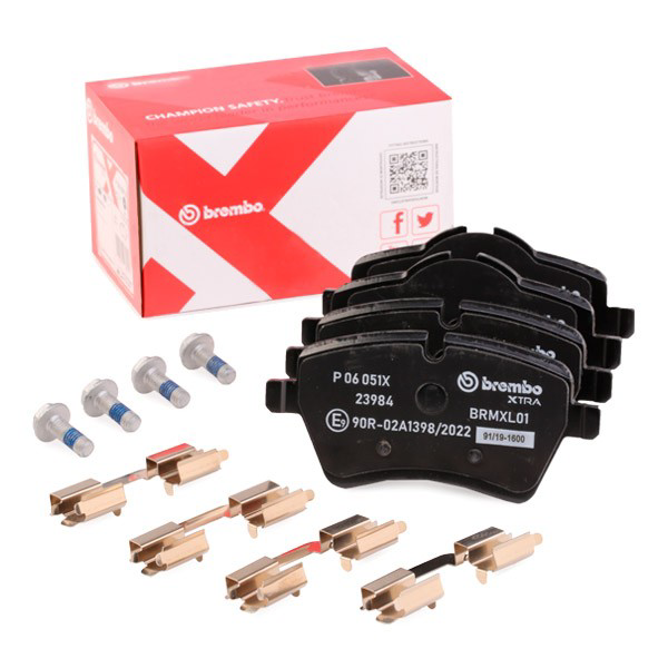 Klocki hamulcowe przednie tarczowe Brembo P06051X cena, od 26,97 USD