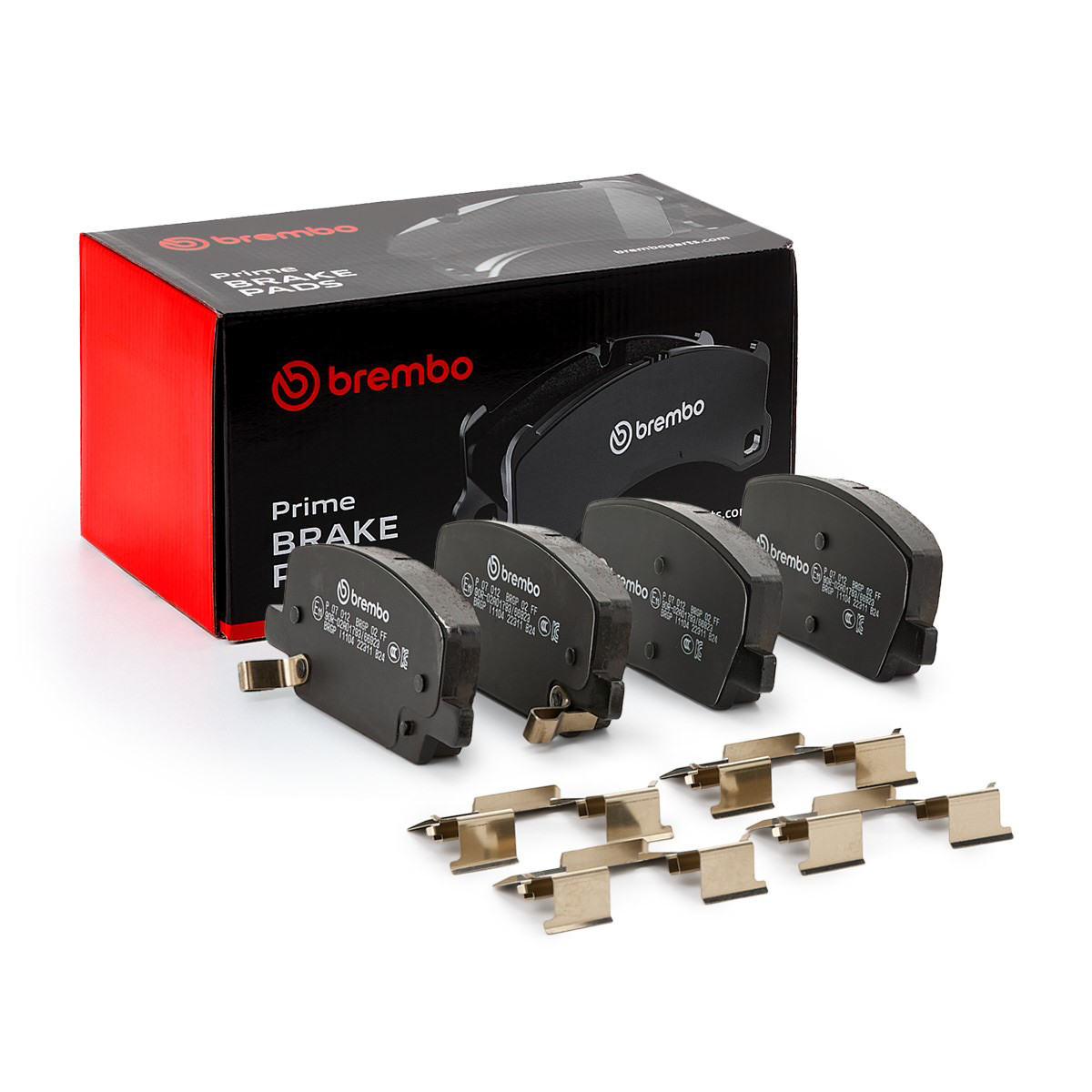 Klocki hamulcowe przednie tarczowe Brembo P07012 cena, od 42,61 USD