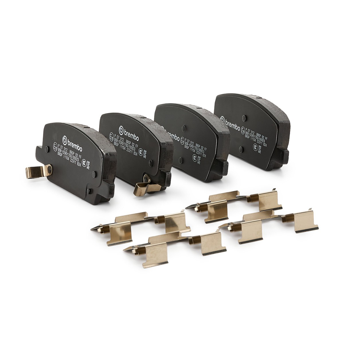 Klocki hamulcowe przednie tarczowe P07012 Brembo