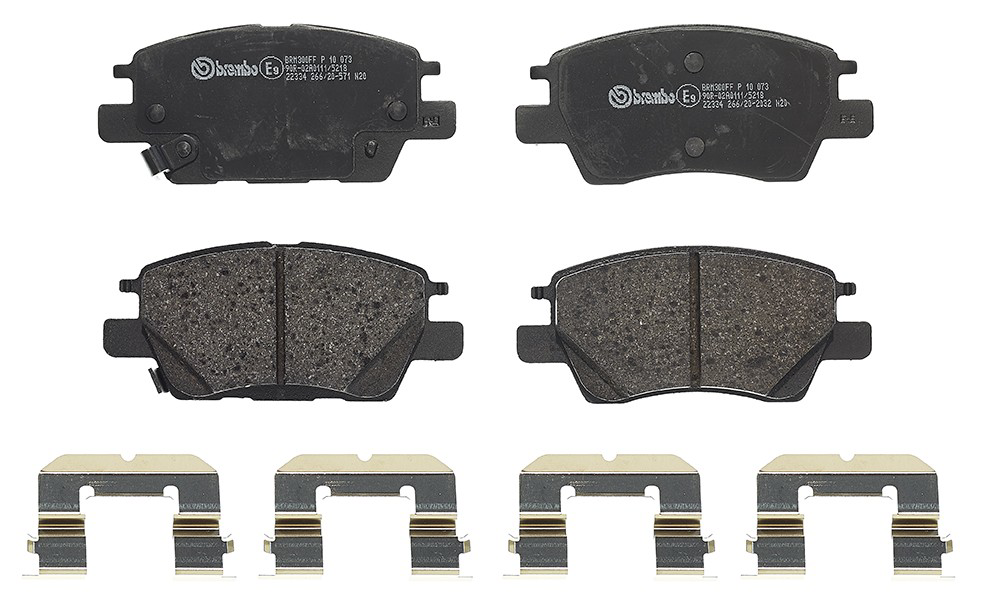 Klocki hamulcowe przednie tarczowe P10073 Brembo