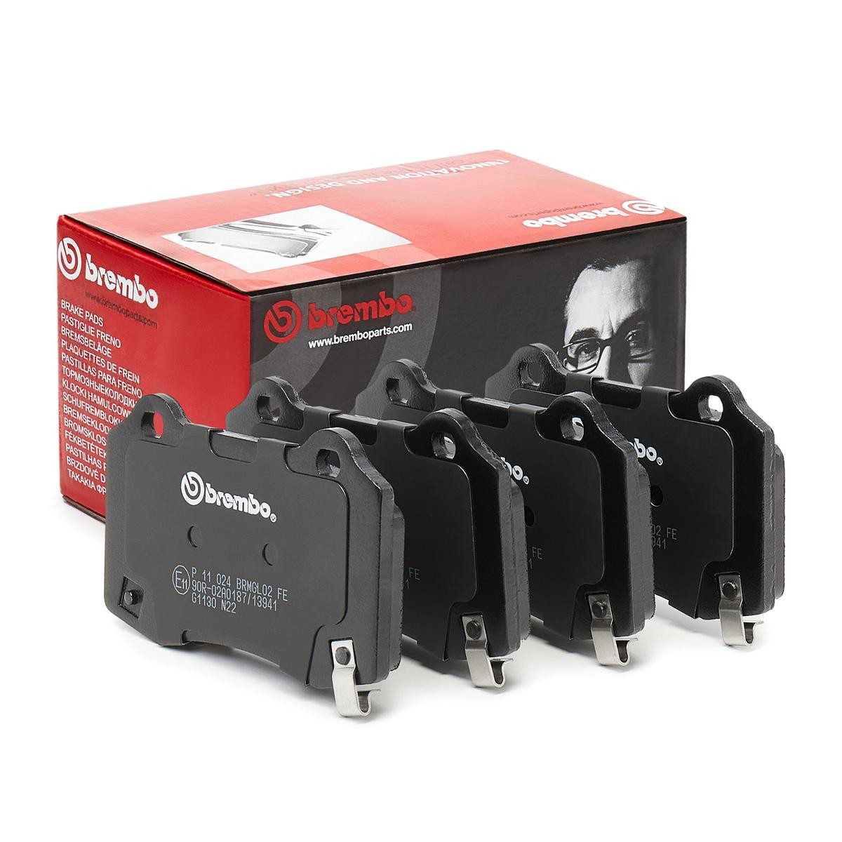 Do koszyka P11024 Brembo Okładziny (klocki) do hamulców tarczowych tylne