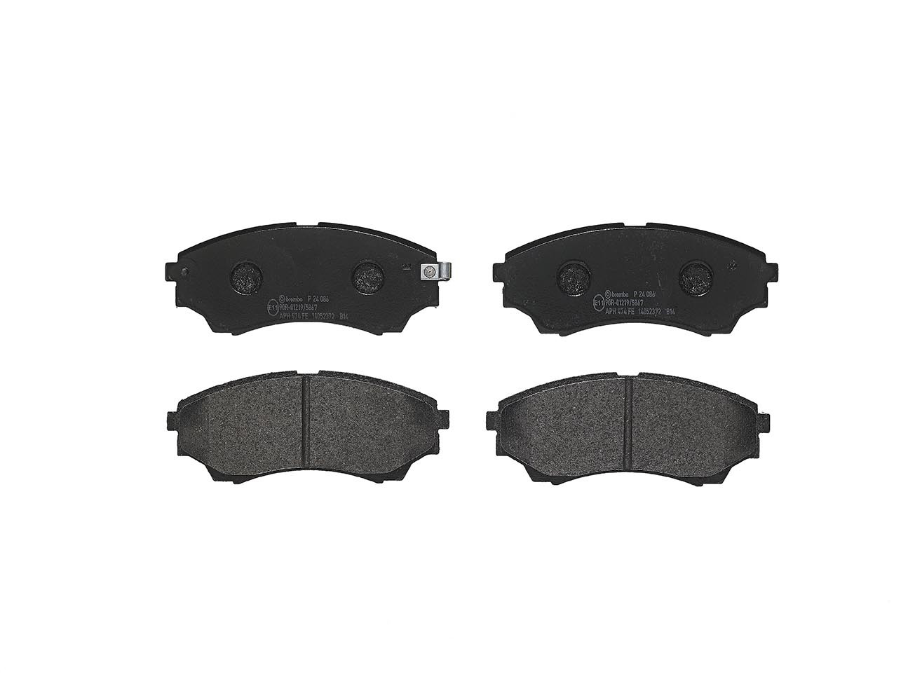 Do koszyka P24086 Brembo Klocki hamulcowe przednie tarczowe