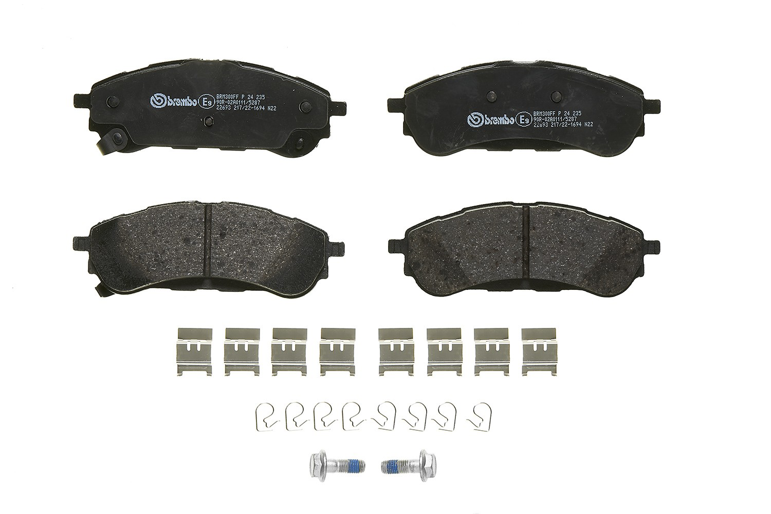 Do koszyka P24235 Brembo Okładziny (klocki) do hamulców tarczowych tylne
