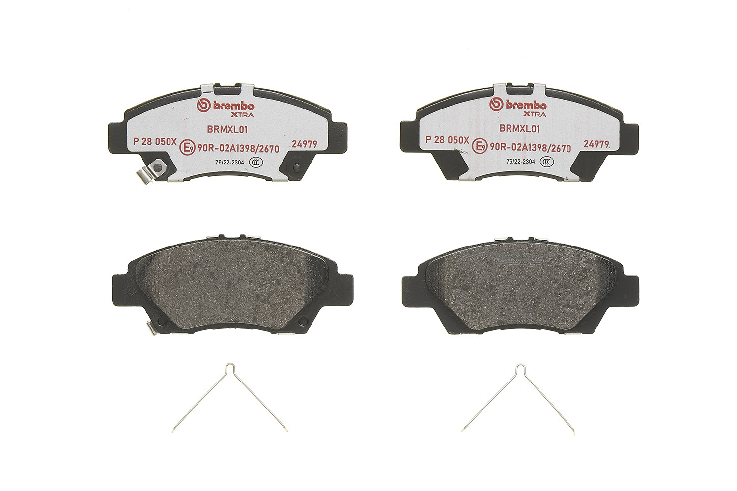 Klocki hamulcowe przednie tarczowe P28050X Brembo