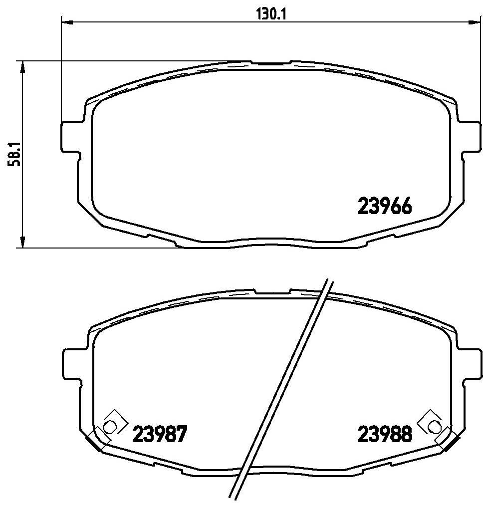 Do koszyka P30034X Brembo Klocki hamulcowe przednie tarczowe