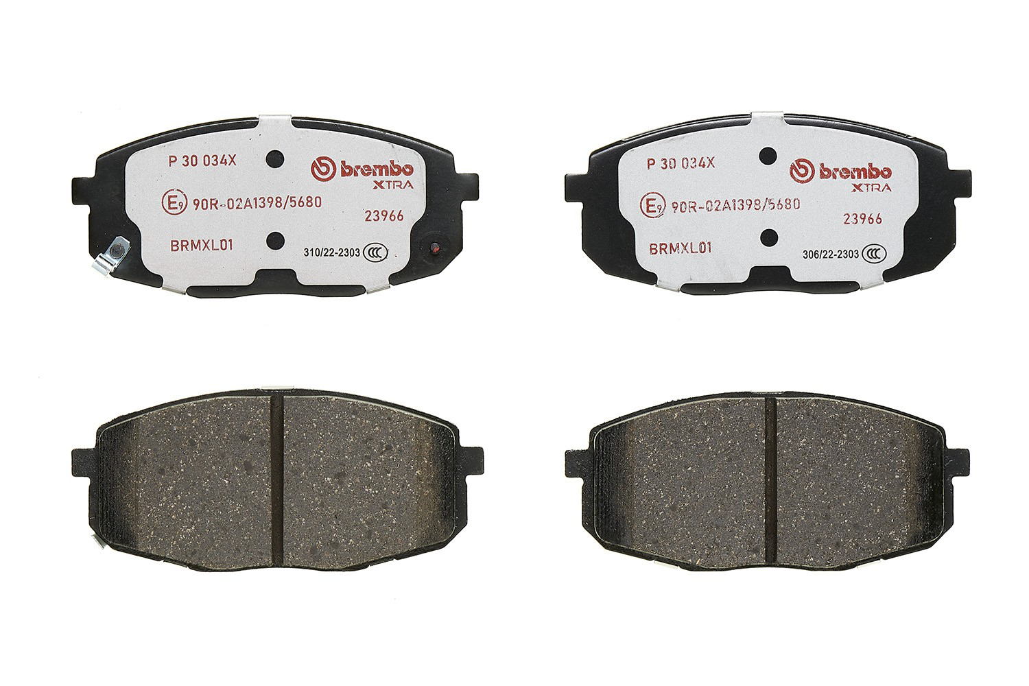 P30034X Brembo Klocki hamulcowe przednie tarczowe