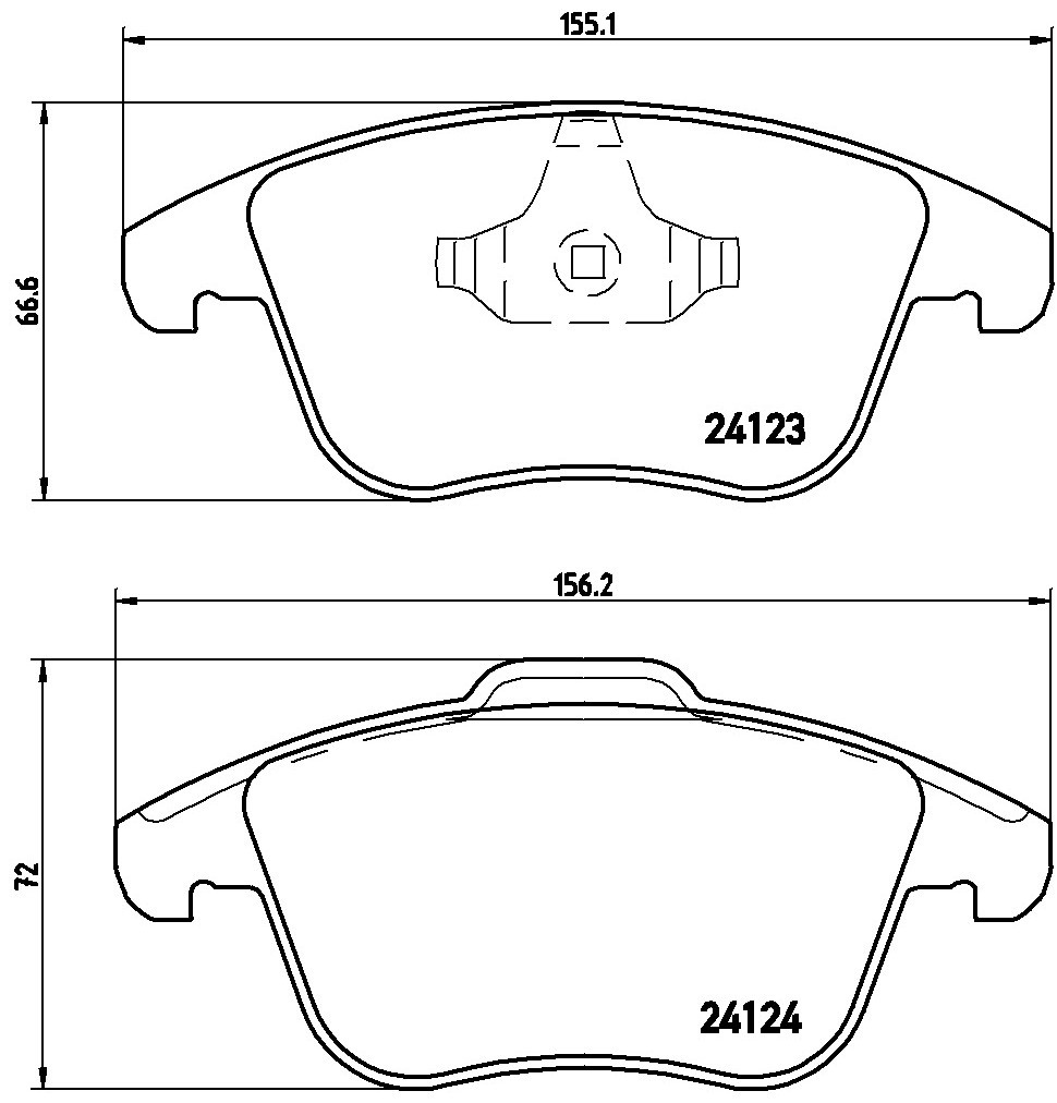 Klocki hamulcowe przednie tarczowe Brembo P44020X
