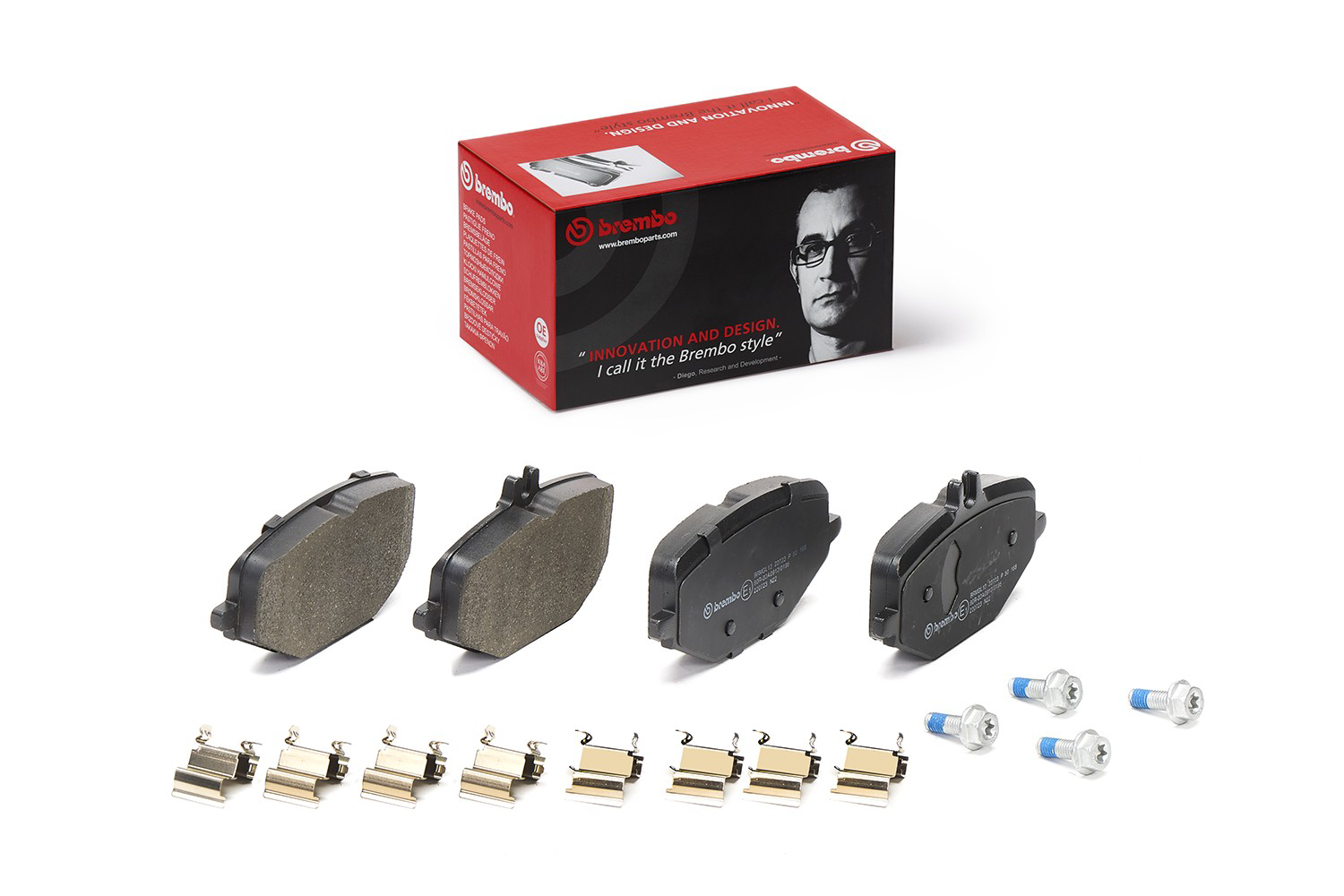Okładziny (klocki) do hamulców tarczowych tylne Brembo P50168 cena, od 56,40 USD