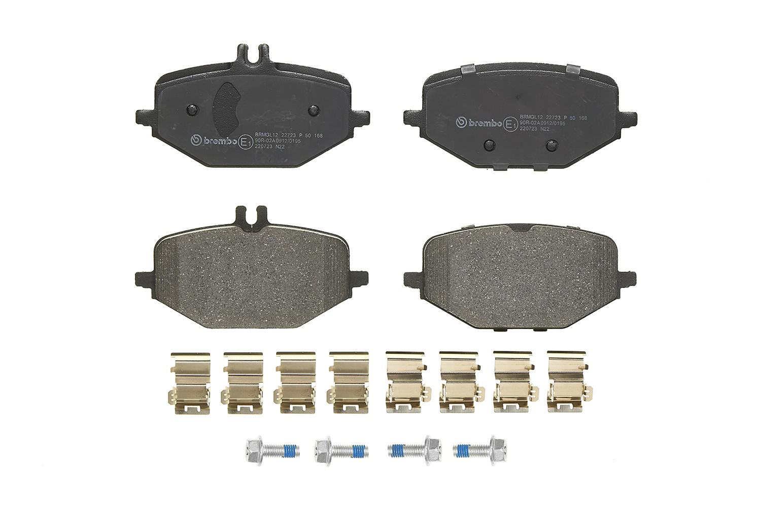 P50168 Brembo Okładziny (klocki) do hamulców tarczowych tylne