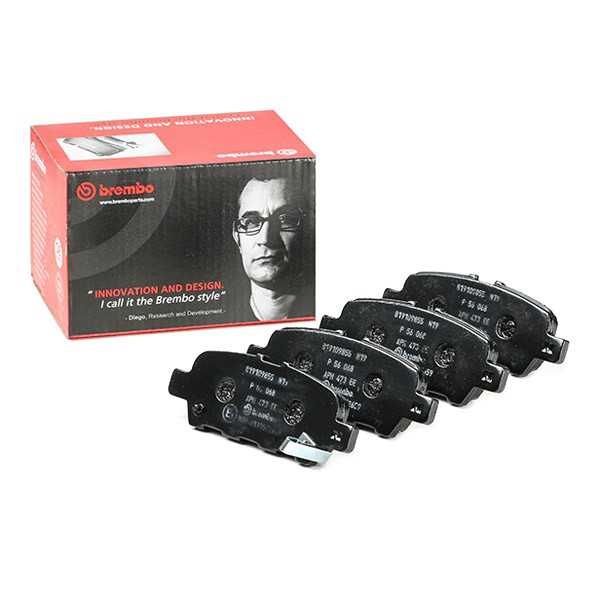Do koszyka P56068 Brembo Okładziny (klocki) do hamulców tarczowych tylne