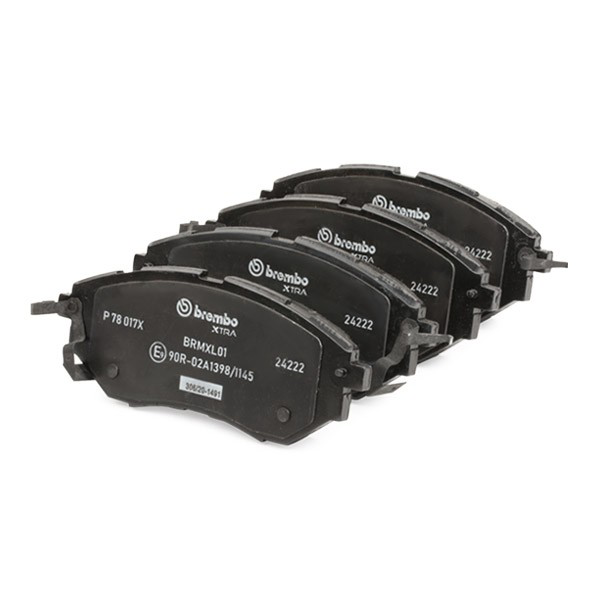 Klocki hamulcowe przednie tarczowe P78017X Brembo