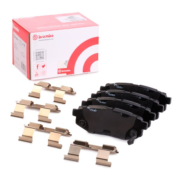 Do koszyka P78018 Brembo Okładziny (klocki) do hamulców tarczowych tylne