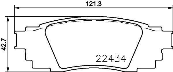 Okładziny (klocki) do hamulców tarczowych tylne P83160 Brembo