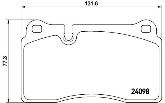 Do koszyka P85110 Brembo Klocki hamulcowe przednie tarczowe