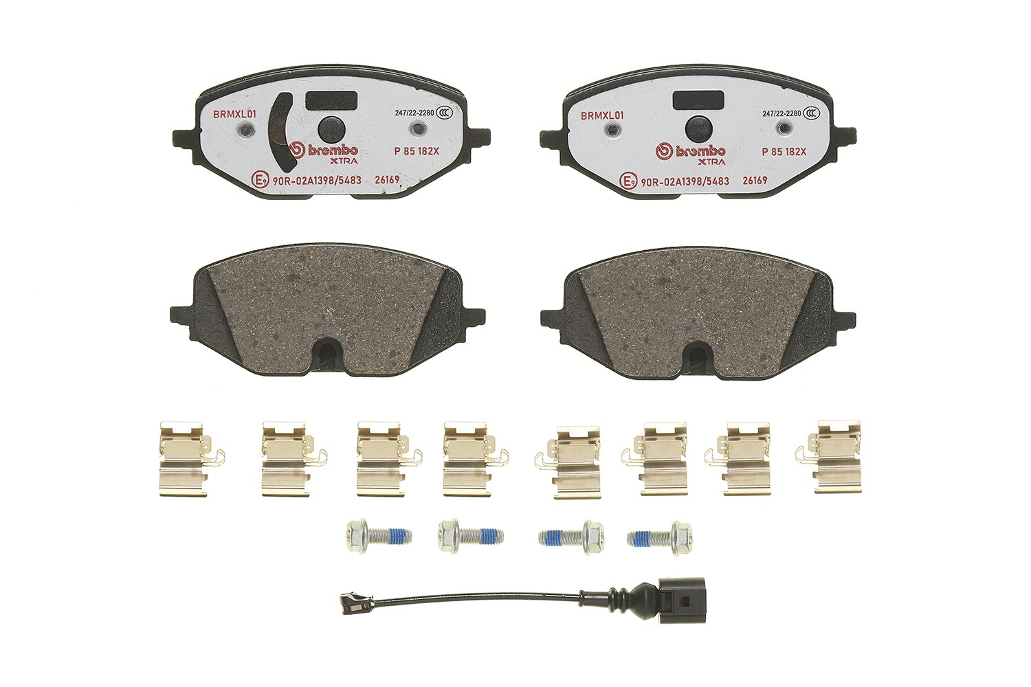 Klocki hamulcowe przednie tarczowe P85182X Brembo