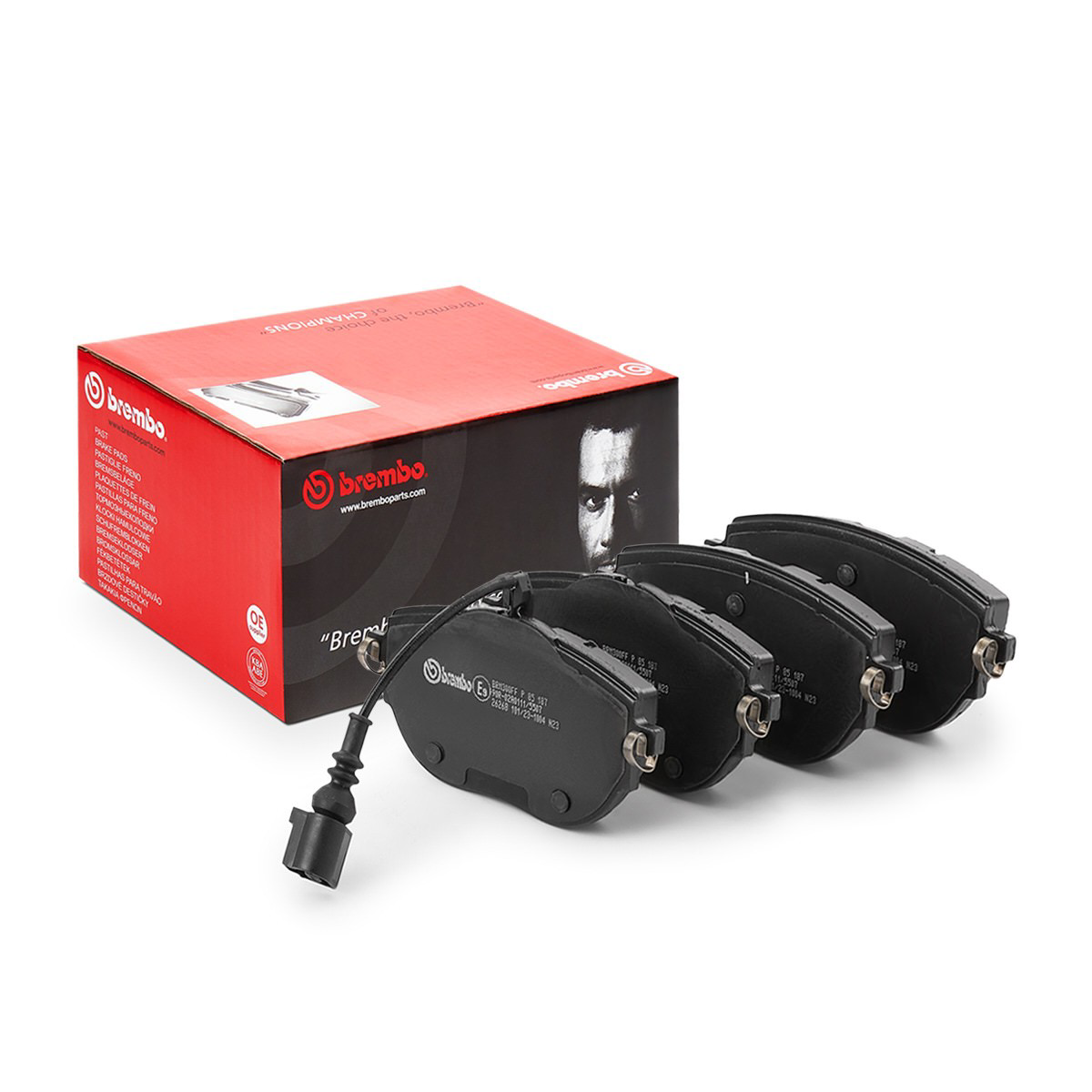 Klocki hamulcowe przednie tarczowe Brembo P85187 cena, od 50,49 USD