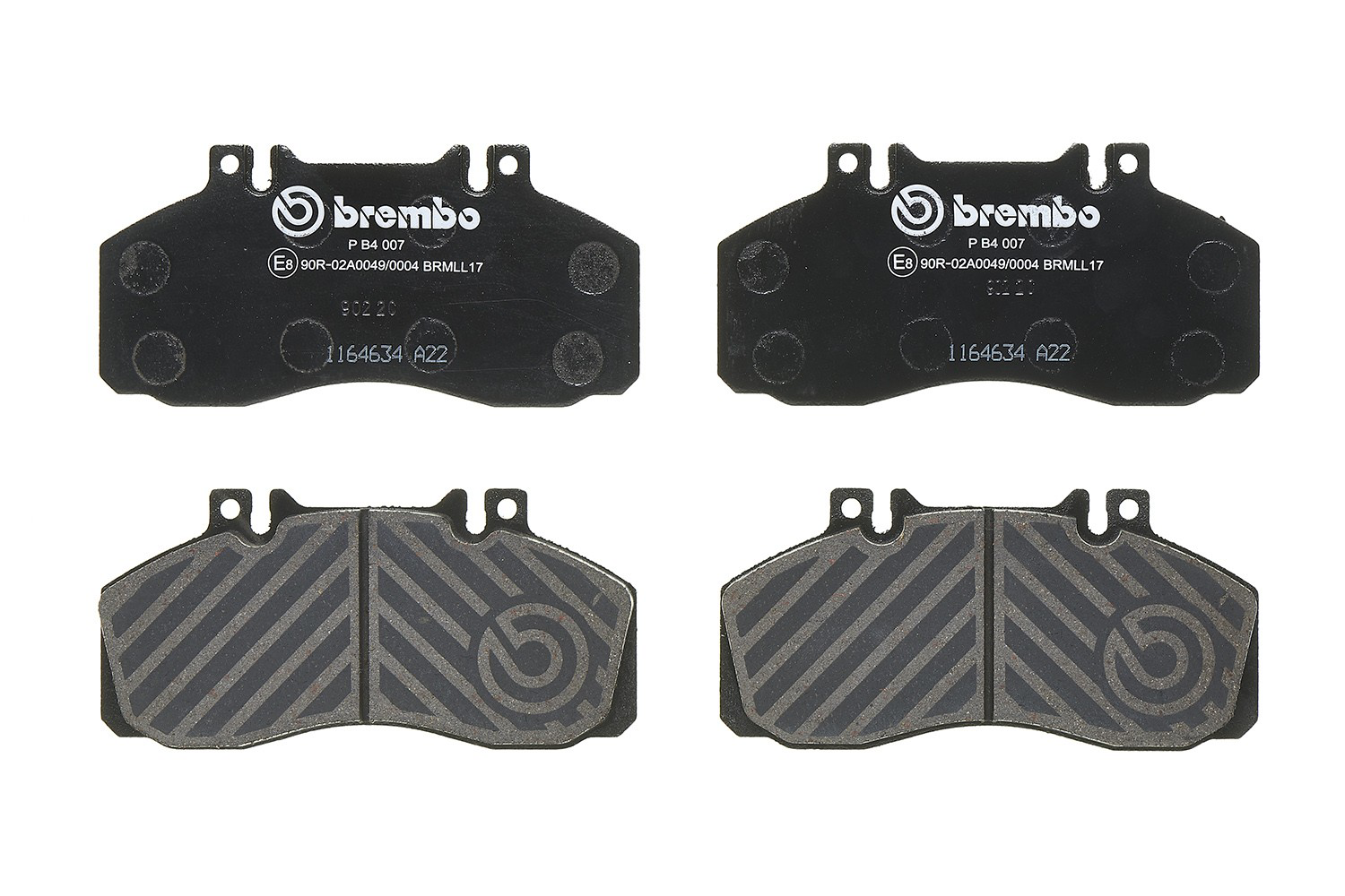 Okładziny (klocki) do hamulców tarczowych tylne PB4007 Brembo
