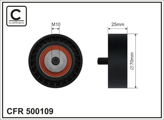 Rolka napinacza paska napędowego do Volkswagen Multivan T5 7HM, 7HN, 7HF, 7EF, 7EM, 7EN