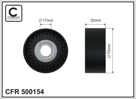 500154 Caffaro Rolka napinacza paska napędowego