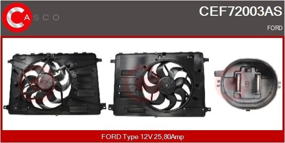 Do koszyka Wentylator elektryczny układu chłodzenia kompletny (silnik+wirnik) Ford Mondeo IV CA2
