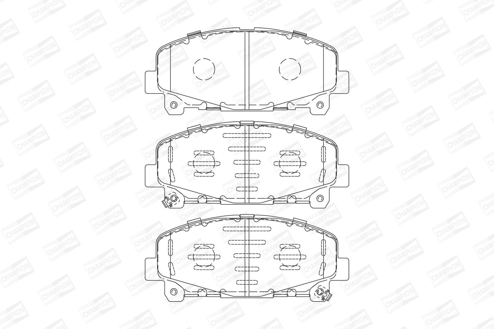 Klocki hamulcowe przednie tarczowe Honda Accord IX sedana (CR) (2012 - 2026) cena, od 30,70 USD