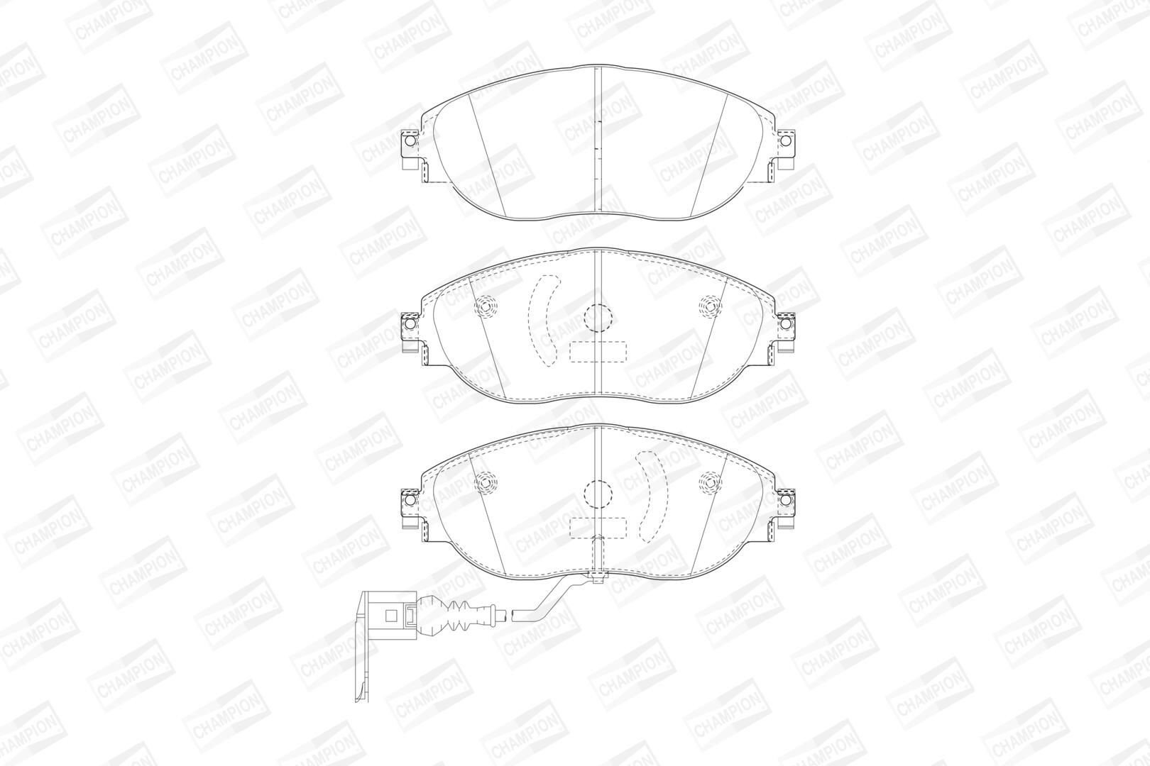 Klocki hamulcowe przednie tarczowe Volkswagen Tiguan II SUV (AD1, AX1, BT1, BT2) (2016 - 2026) cena, od 42,79 USD