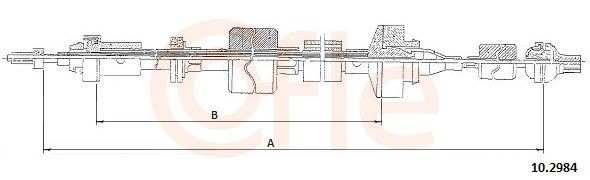Linka sprzęgła do Renault 21  L48