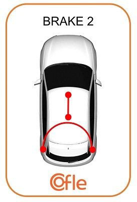 Do koszyka AV612A603BH Ford Linka hamulca ręcznego tylna prawa/lewa