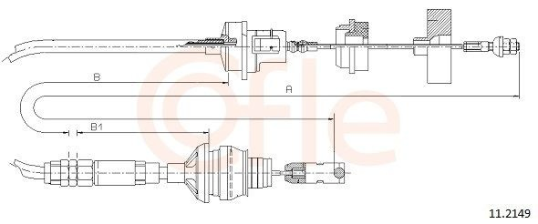 Linka sprzęgła do Peugeot 306  7A