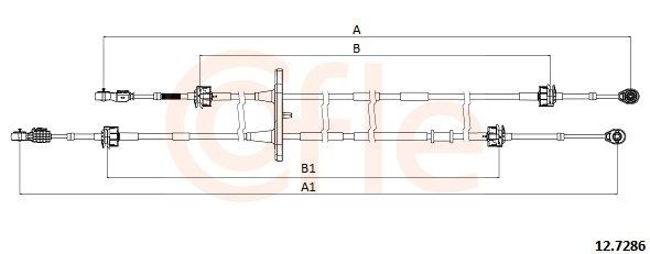 Linka dźwigni zmiany biegów podwójna Fiat Doblo II awangarda (263) (2010 - 2022) cena, od 101,22 USD