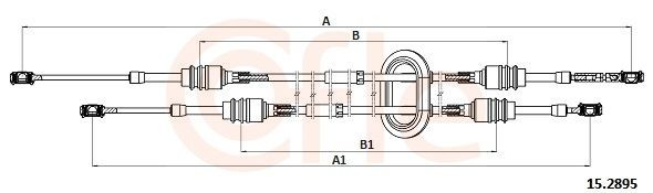 8200285625 Renault (RVI) Linka dźwigni zmiany biegów podwójna