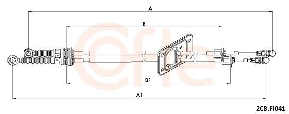 Linka dźwigni zmiany biegów podwójna do Fiat Tipo EGEA 356