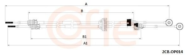 Linka dźwigni zmiany biegów podwójna Opel Insignia A