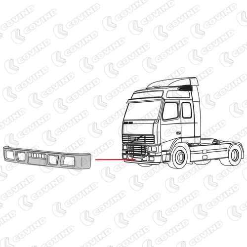 Do koszyka Zderzak przedni Volvo Trucks TRUCK FH12  