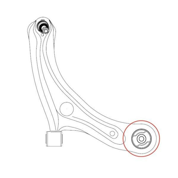 Silentblock przedniego wahacza dolnego GV0130 CTR