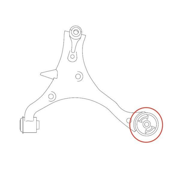 Silentblock przedniego wahacza dolnego GV0241 CTR