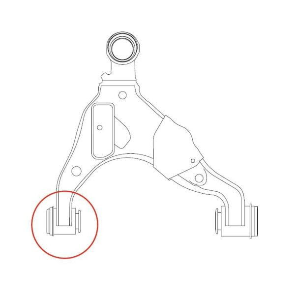 Do koszyka GV0369 CTR Silentblock przedniego wahacza dolnego