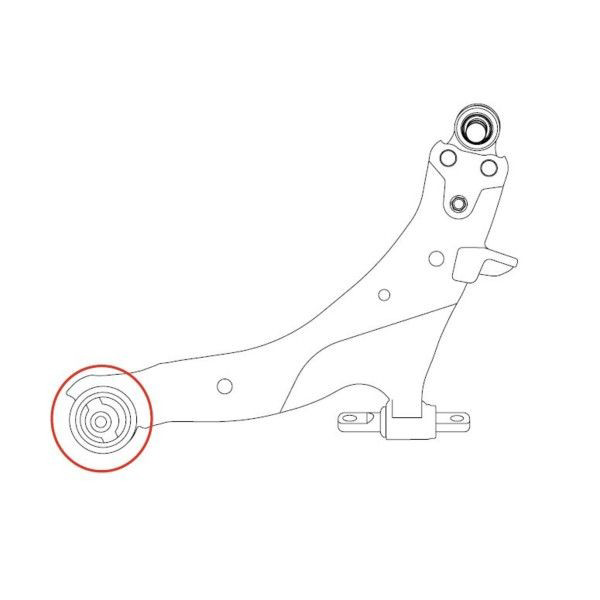 Silentblock przedniego wahacza dolnego GV0438 CTR