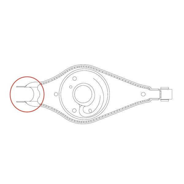 Do koszyka GV0552 CTR Silentblock wahacza tylnego dolnego