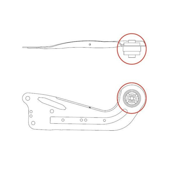 Do koszyka GV0651 CTR Silentblock wahacza podłużnego tylnego dolnego