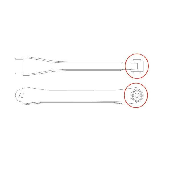 Silentblock wahacza podłużnego tylnego dolnego GV0742 CTR