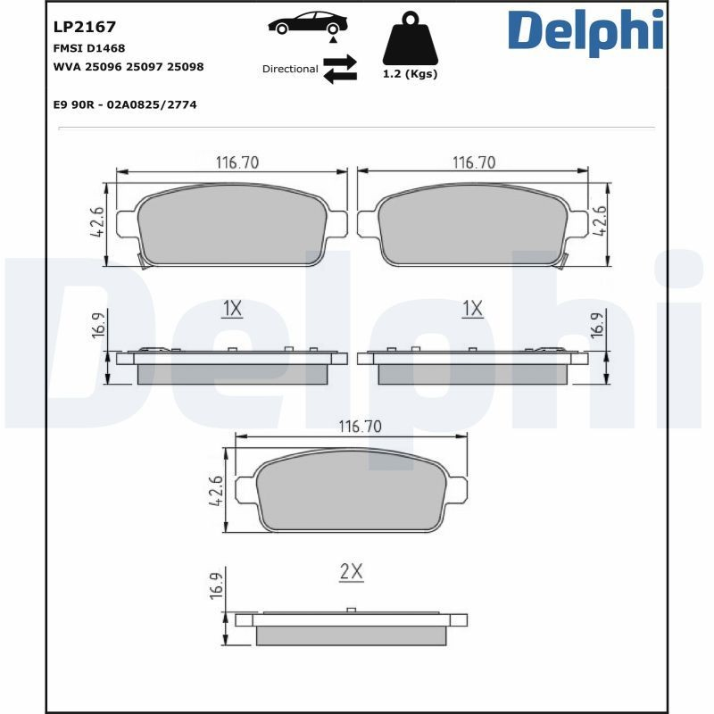  Delphi LP2167