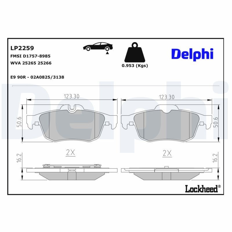 Okładziny (klocki) do hamulców tarczowych tylne do Renault Latitude  L7