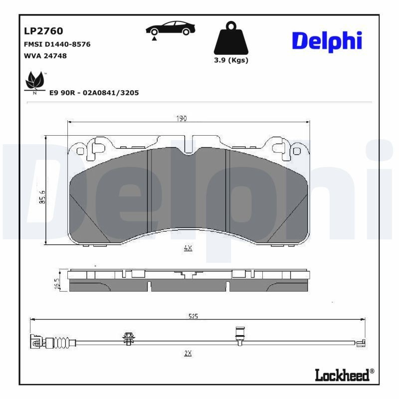 Klocki hamulcowe przednie tarczowe Toyota 044650W151 cena, od 88,23 USD