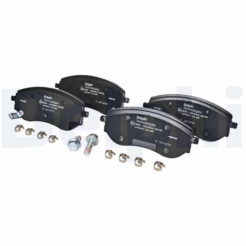 Klocki hamulcowe przednie tarczowe Delphi LP3401 cena, od 70,43 USD